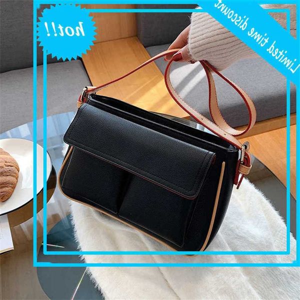 

multiple shoulder for 2021 winter fashion crossbody bags trend women handbag pu leather lady baguette bag