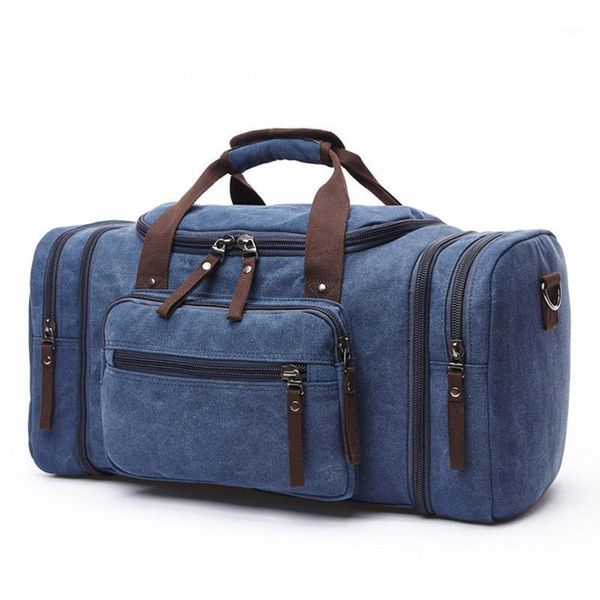 

duffel bags canvas bag men one-shoulder fashion large capacity overnight tote men's travel tote1