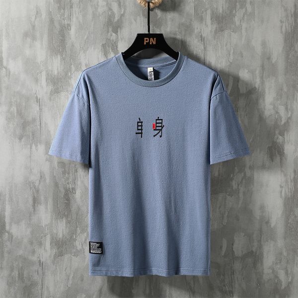 

2021 new men's blouse of cotton short sleeve t-shirt summer fashion tshirt only t shirt for comfortable male boy k316 tn82, White;black