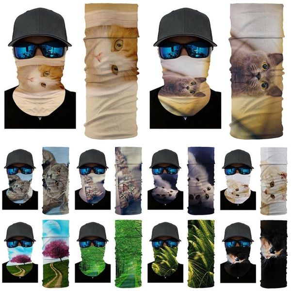 

scarves breathable scarf 2021 magic tube head face neck guard headband sports leisure dustproof, Blue;gray
