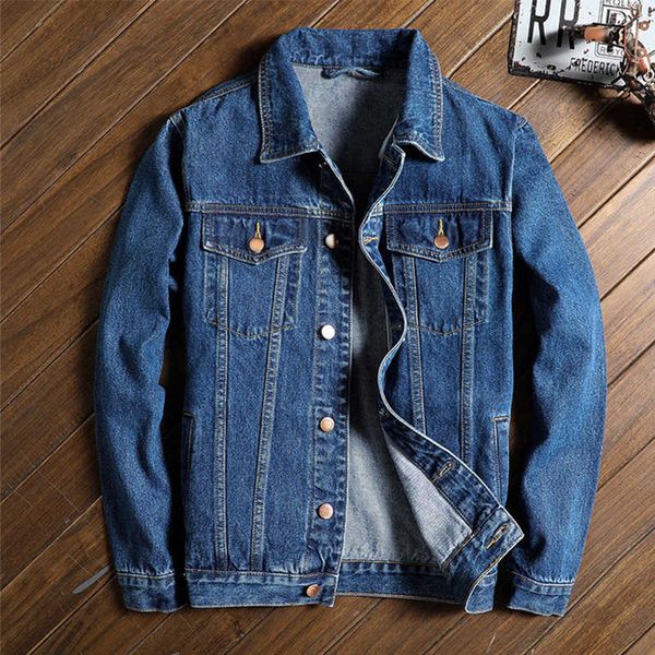 

plus size 5xl women outerwear casual loose women's spring autumn denim jacket fashion bomber jeans coat female harajuku, Blue
