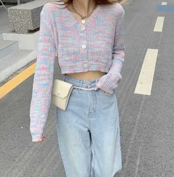 

zklms south cardigan 2020 new jacket jacketjacket short coat long sleeve sweater women's loose outer thin korea jacketautumn spring and, White;black