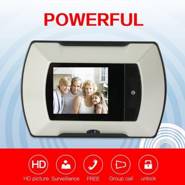 

video door phones high resolution 2.4 inch lcd visual monitor peephole peep hole wired viewer indoor outdoor camera diy1