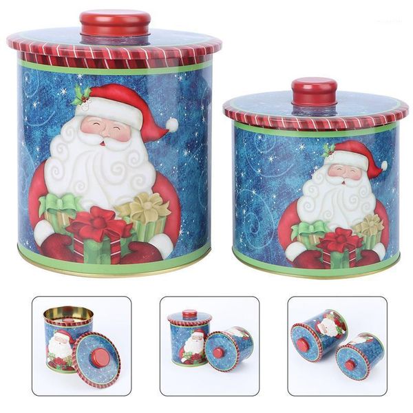 

storage bottles & jars 2pcs xmas boxes household sealed containers candies boxes1