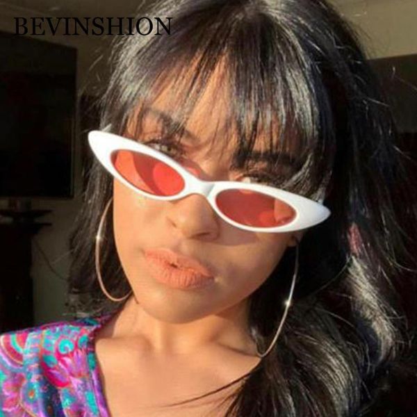 

sunglasses cute vintage brand cat eye women oval small trend 2021 sun glasses female pink red black lunette, White;black