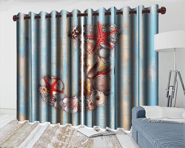 

custom made window 3d curtain 3d p curtain beautiful starfish shell decorative interior beautiful 3d blackout curtains