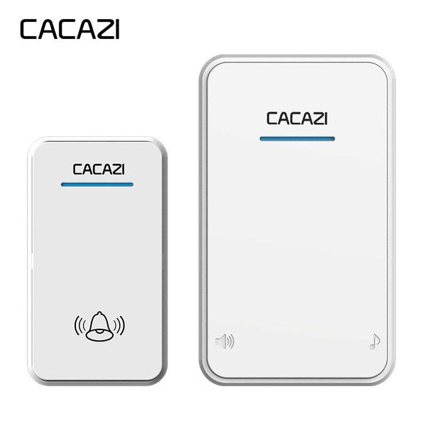 

doorbells cacazi a8 dc wireless ring doorbell waterproof 300m remote long range door bell 48 rings 6 volume chime smart