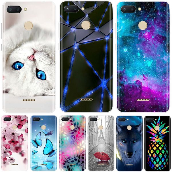 

силиконовый полный защитный мягкий tpu задняя крышка телефона чехол для xiaomi redmi 6a 6 a redmi6 coque