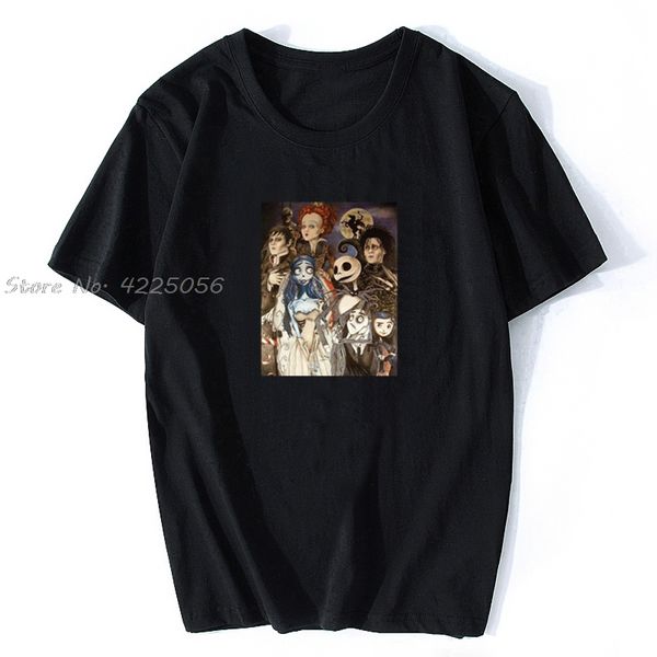 

tim burtons creations movies director imaginarion innovation print fashion men cotton streetwear hoodie designers t shirts sweatshirt
