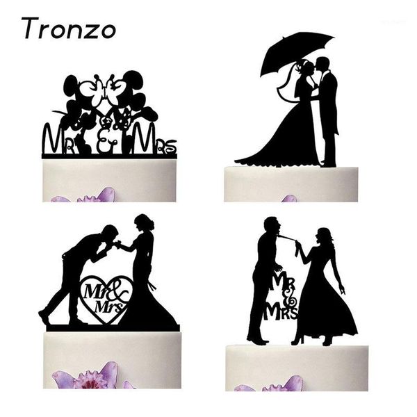 

other festive & party supplies tronzo romantic black acrylic cake er mr mrs lover decorating for wedding decoration valentine's day