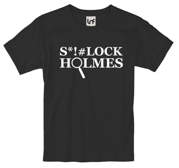 

спорт 2019 new summer men горячие продажи мужская мода t-shirt - смешные shitlock холмс детектив (sb1186) o-образным вырезом топы футболки