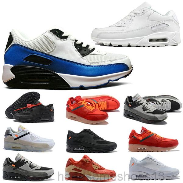 

2021 new air cushion 90 casual shoes men women black white beige air90 sneakers classic 90s outdoor trainer sports h-2w