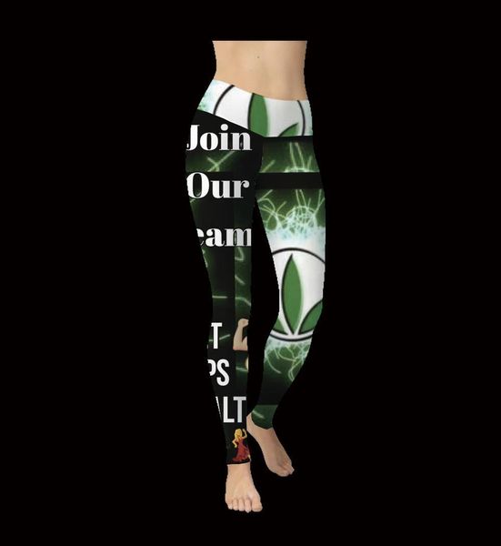

join our team get women legging fit tips healthy herbalife nutrition jogging, Black