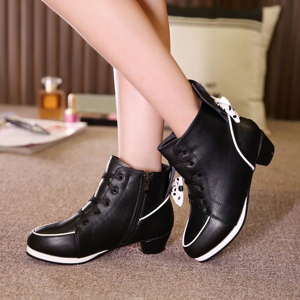 

heel warm high new short plush winter girls princess kids ankle boots genuine leather children shoes fashion rabbit ears, Black;red