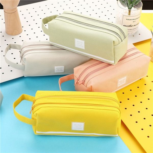 

2020 high capacity color pencil korean creative cloth bag, pen school box, stationery