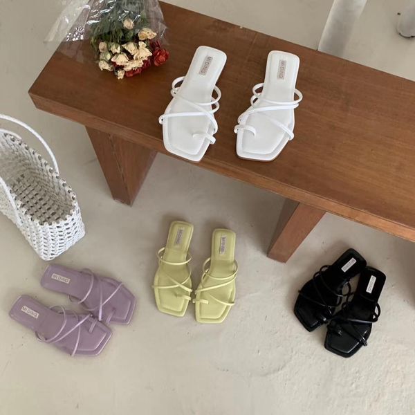 

ies women summer sandals women flat shoes kroean fashion comfortable rubber shoes, Black