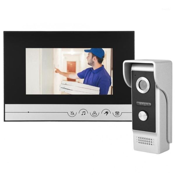 

7in tft lcd video doorbell monitor visual intercom door phone camera ir mirilla digital1