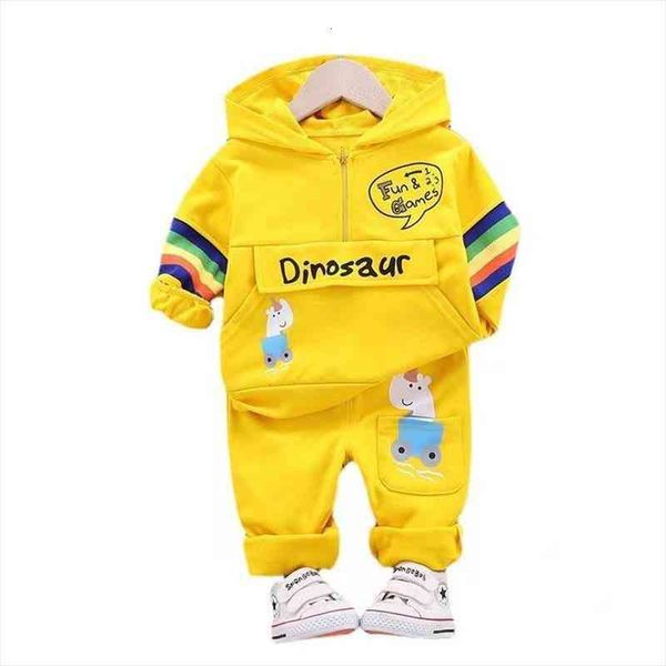 

children fashion clothes spring autumn baby boy girl cartoon hoodies pants 2pcs sets kid casual clothing infant cotton tracksuit, White