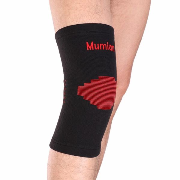 

elbow & knee pads elastic sports leg support brace wrap protector sleeve cap patella guard volleyball black red a003 - 1pcs, Black;gray