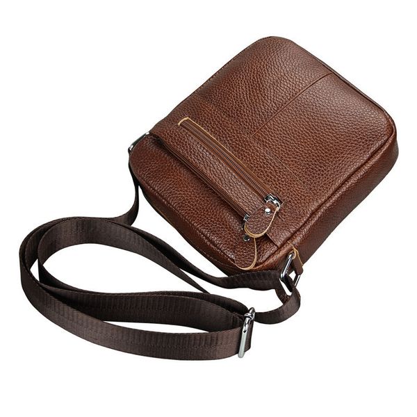 

2020 leather genuine male shoulder bag, small handbag with 70oe
