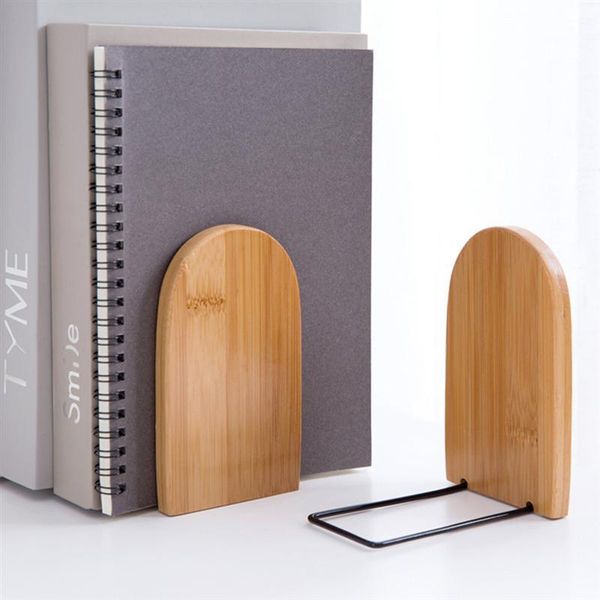 

настольный bamboo office organizer прочные bookends выдвижной папка школа для домашнего хранения стеллаж книга элегантный jlldsm mx_home