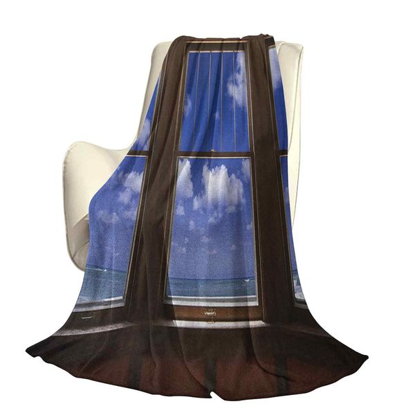 

sea ocean scenery waves view from summer house window image artoffice leisure blankets