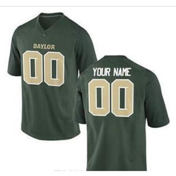 

custom 123s,youth,women,toddler, baylor bear personalized any name and number any size stitched college jersey, Black