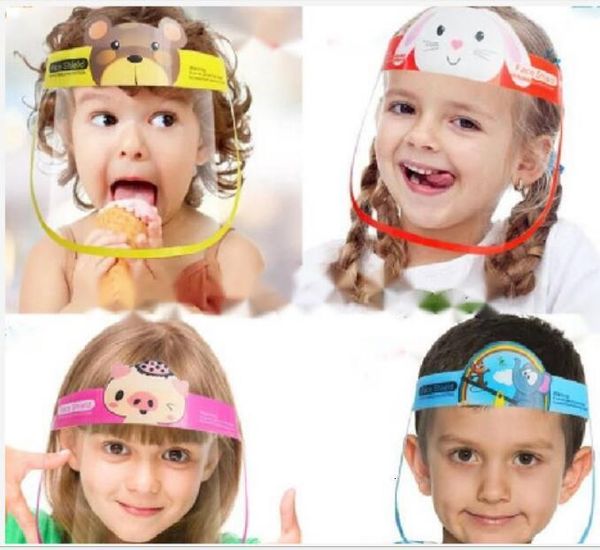 

isolation dhl children cartoon anti-fog face shield full protective mask transparent pet protection splash droplets head cover
