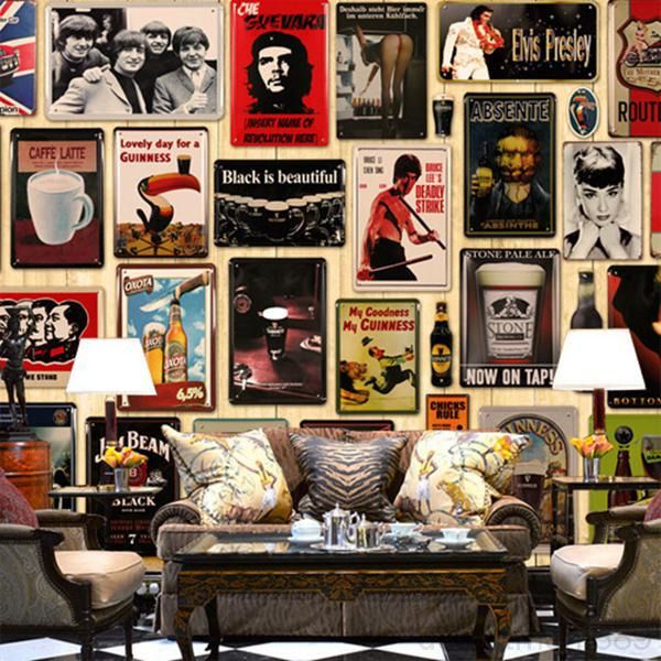 

a-metal tin signs poster mojito cocktail beer plaque art sticker paintings decorative iron plates bar club wall decor owd1271