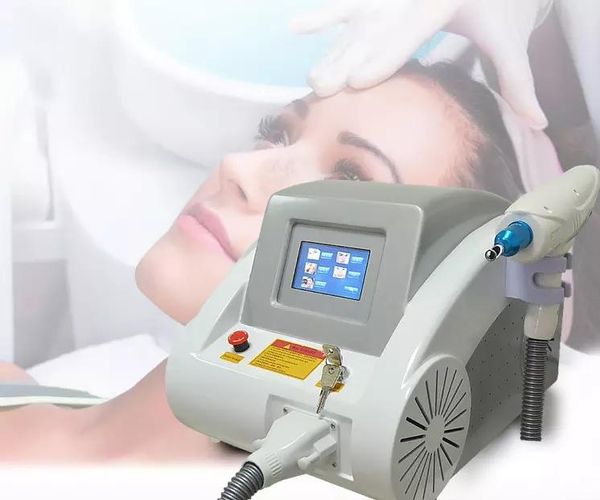 

портативный пикосекундная удаления татуировки лазера машина 532nm 1032nm 1064 q-переключатель nd yag лазер спекл удаления устройства, Black