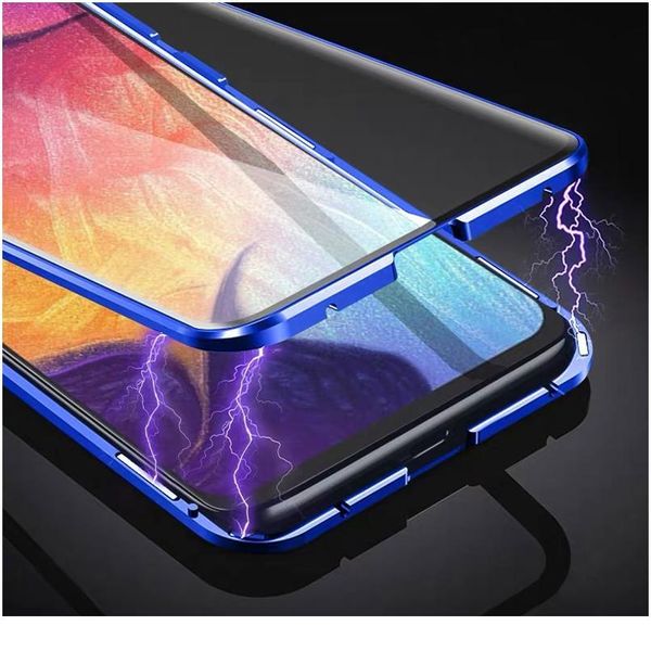 

magnetic metal glass case for samsung galaxy note 20 10 pro 9 8 s20 s10 s9 s8 plus ultra a30 qylqrn