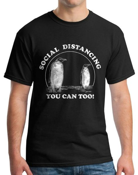 

you can too t-shirt funny black social distancing penguin awkward parody s-5xl sport hooded sweatshirt hoodie