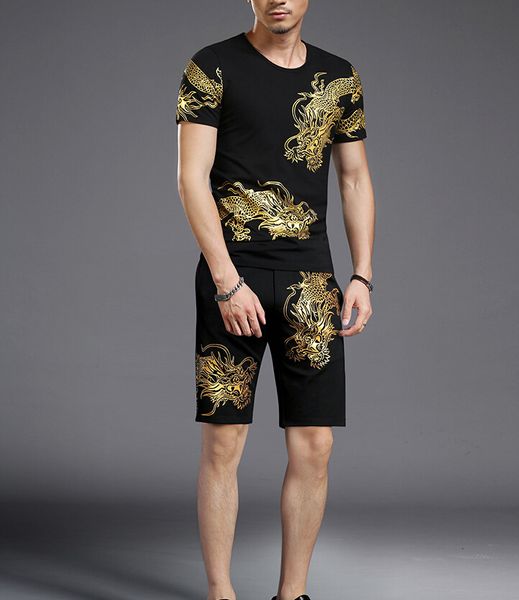 

2021 Training Sets for Men in Short Sleeves Occasional Underwear Summer Two Piece D32d, As shown