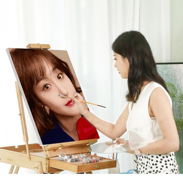 

yijie p customized diy oil paint paintings by numbers for portrait wedding family custom make diy on canvas custo bbyxfu