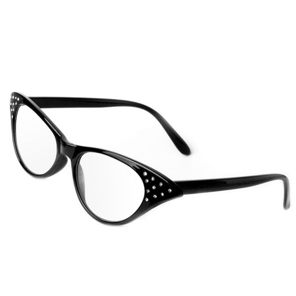 

cat eye women reading resin crystal rhinestone decoration glasses