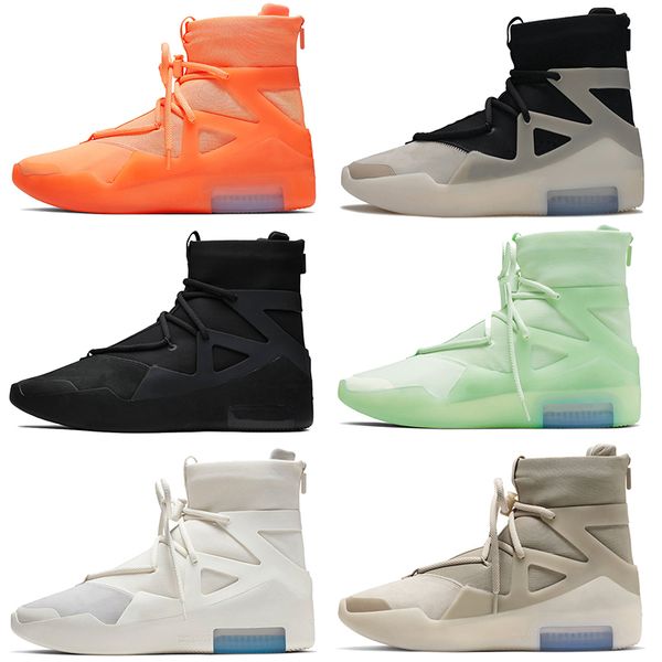 

new men women 2020 fear of god fashion frosted spruce basketball trainers shoes athletics sneakers size us 12 eur 46, White;red