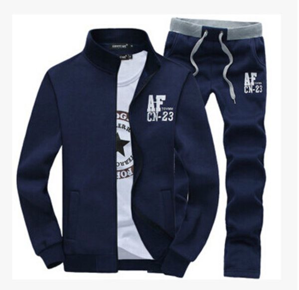 

running gym sportswear exercise men's suits autumn clothes and trousers, Gray