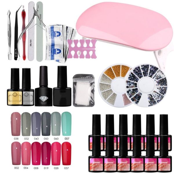 

nail art kits set uv led lamp dryer gel polish kit manicure tools electric q81b