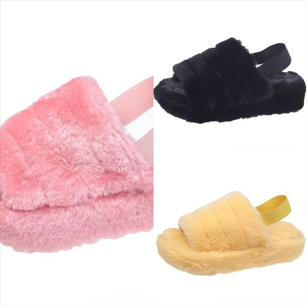 

pjnd warm mario yoshi super plush stuffed slippers new open toe bros winter minion plush slippers indoor shoes, Black