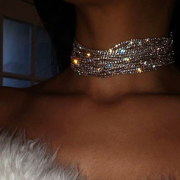 

2021 diamond multi-layer female necklaces bridal jewelry swimsuit bandage bathing suits pad