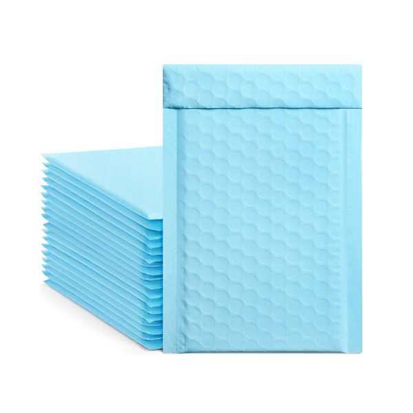 

blue poly bubble mailers self seal padded envelopes 13*18cm bubble lined wrap shipping packaging gift bags jk2102ph