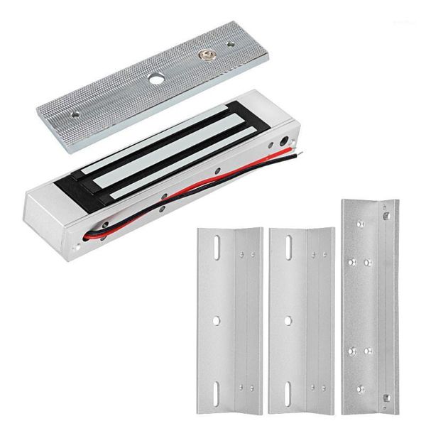 

12v electromagnetic locks 180kg/350lbs electric magnetic lock zl u bracket for electronic door access control system waterproof1