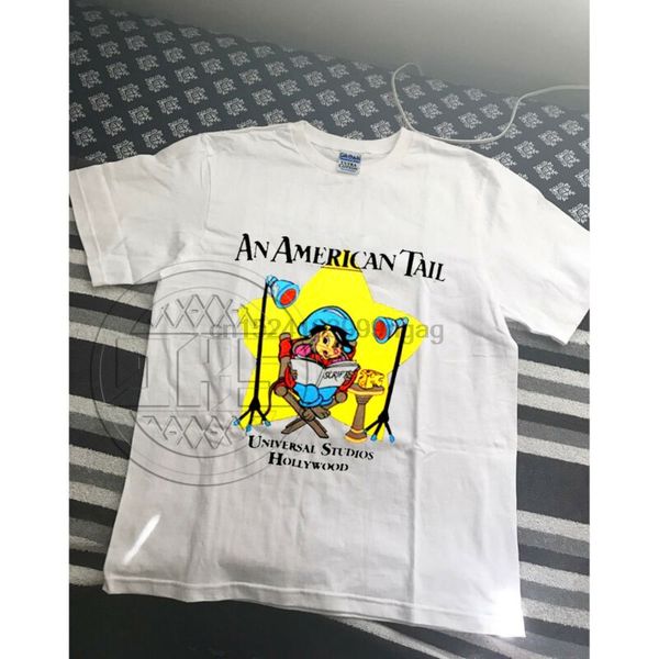 

дизайнеры балахон vintage 80s американский хвост fievel mousekewitz поп культура дон блат перепечатка футболки толстовка