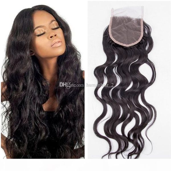 

wet and wavy human hair indian virgin hair lace closure 4x4 part middle part three part lace closure with bundles, Black;brown