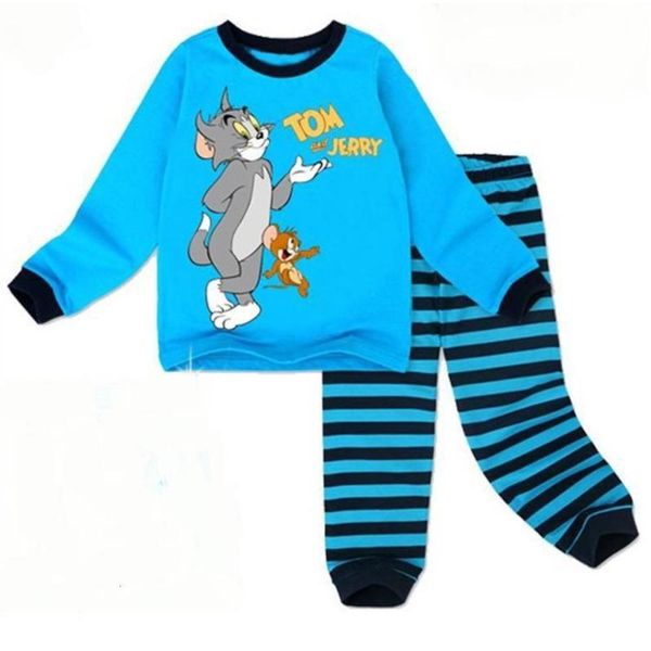

pajamas sve trousers cotton 2020 home long children's wear ugi8, Blue;red