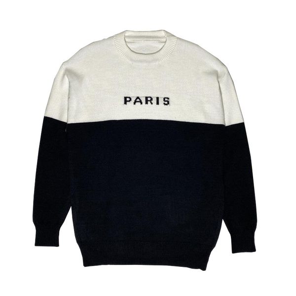 

fashion autumn and winter men casual pullover loose sweater men round neck sweater size s-xxl, White;black