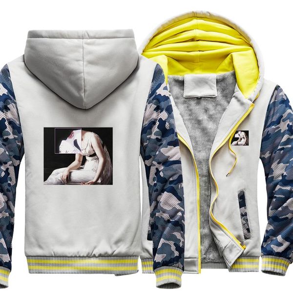 

men's hoodies & sweatshirts fashion japan anime girl cute eyes streetwear 2021 arrival mens clothing thick hoody men camo sweatshirt, Black