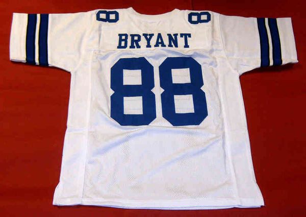 Maglia da calcio personalizzata Uomo Gioventù Donna Vintage DEZ BRYANT CUSTOM PRO STYLE WHITE Rare High School Taglia S-6XL o qualsiasi maglia con nome e numero