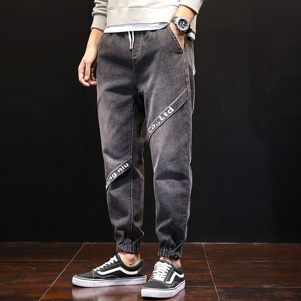 

2021 new hip hop design brand jeans for men's straight fashion distressed moto bike vintage jean plus size x371, Blue