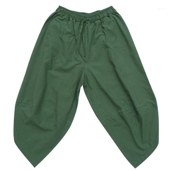 

1pc pant durable long pants loose fashion hip pants cropped1, Black